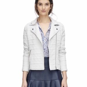 Rebecca Taylor Pickstitch Jacket In light grey